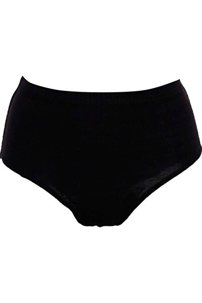 Zulu Ticaret Tutku-Women's Black Panties 10 Pieces 922