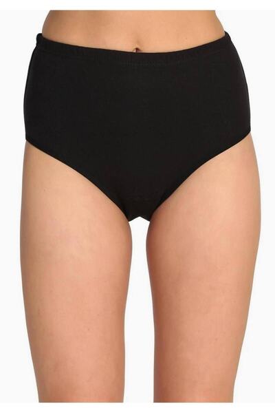 Zulu Ticaret Tutku-White Elastane Plain Women's Slip Panties New Season (8 Pi...