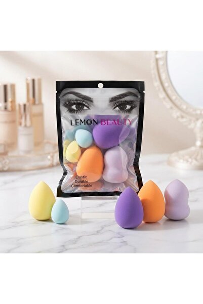 HASSANCO مجموعة إسفنجات بيوتي بلندر المتنوعة 5 قطع - Lemon Beauty