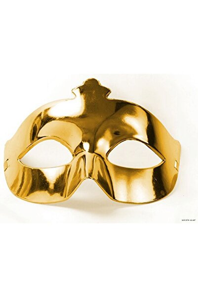 ZERO LAND Spt-Gld Color Costume Party Extra Shiny Prom Mask (221810) 15X10 cm