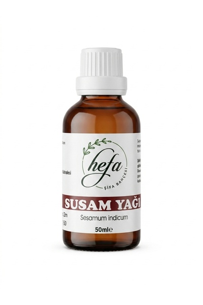 Hefa şifa bahçesi Sesame Oil 50 ml Natural Product Glass Bottle