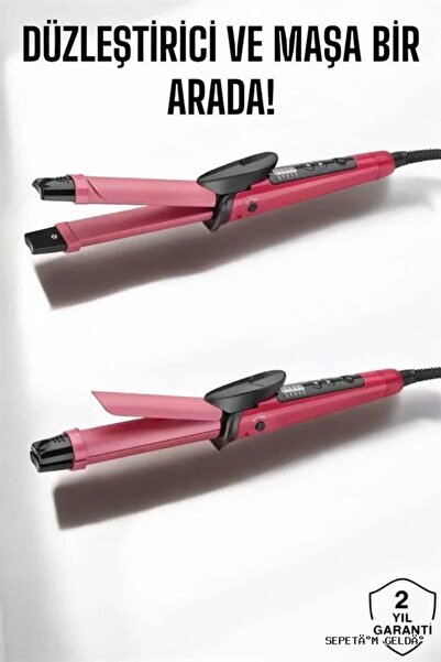 ZERO LAND Spt-Gld Hair Styler Straightener and Tongs (221400) with Heat Adjus...