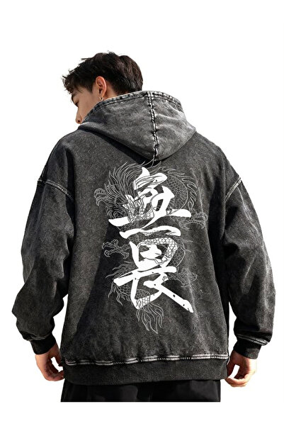classy moda Φούτερ Oversize με Κουκούλα (Unisex) - Στυλ Δρόμου