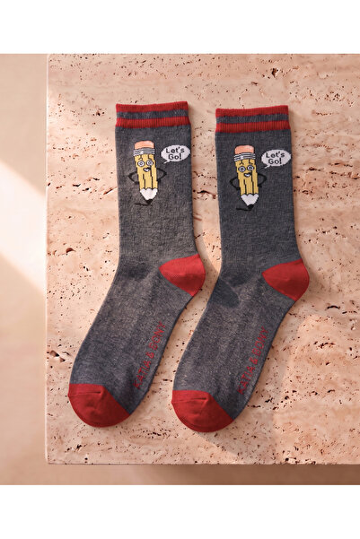 Katia&Bony Child's 4-pack back to school themed school socks