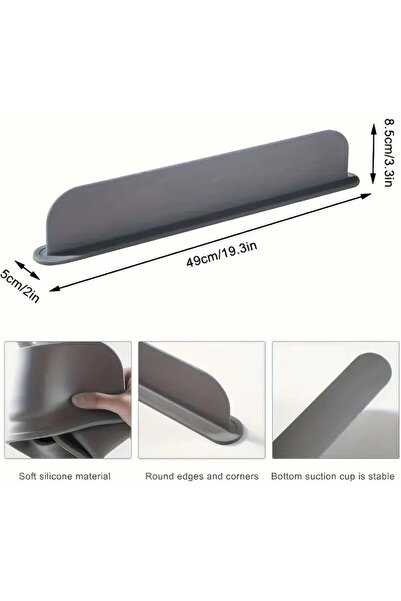 Generic Silicone Sink Splash Guard, Kitchen Sink Washbasin Water Barrier, Sin...