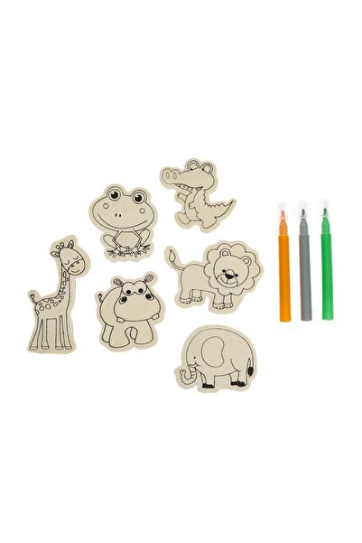 OEM Materiale de artizanat pentru creații handmade, 6 bucăți – lemn, magneți