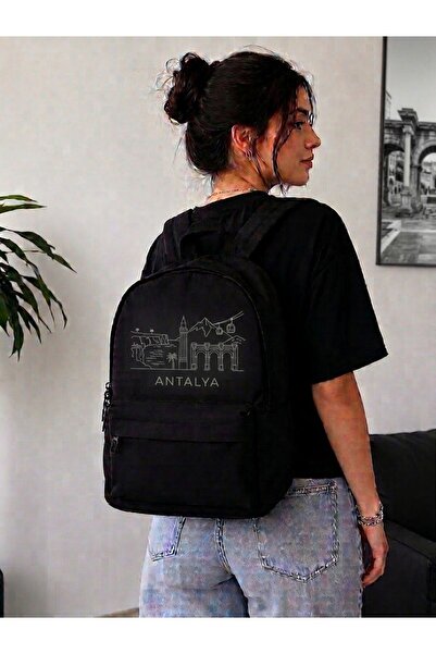 nesebutik Antalya City Theme Printed School Dershane Course Gym Daily Use Stu...