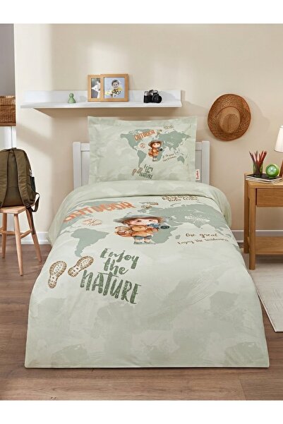 Özdilek İzci Single Elastic Sheet Duvet Cover Set 100% Cotton