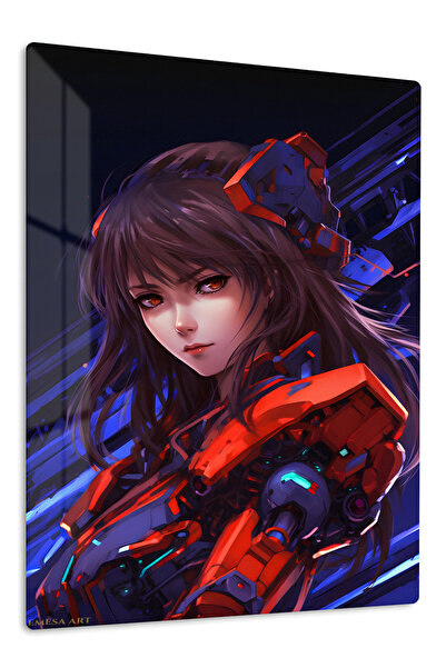 Emesa Art Cyber Anime Girl Anime Metal Wall Art