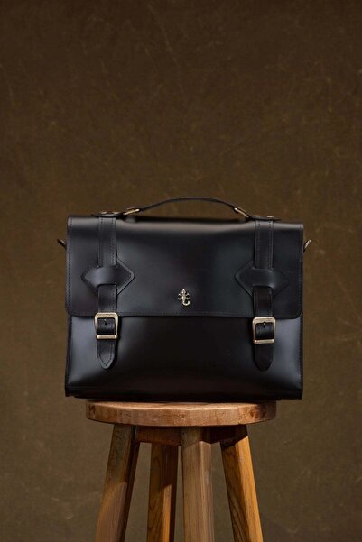 Semender Leather Goods Hakiki Deri Unisex Evrak Çantası El Yapımı Fieldbag