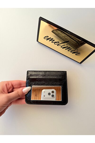 emelimin Women's Mirrored Card Holder Stylish and Slim Design Multi-Compartme...