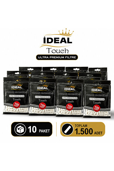 İdeal Pamuklu Filtre Ekstra Slim 5,5x15 mm 10 Paket 1500 Adet Ultra Premium
