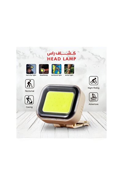 Tradeo Mini COB LED Headlamp Clip Light, Portable Hands-Free Torch for Campin...