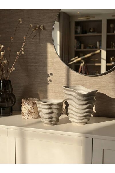 Generic Brand Decorative vase set 25/18 cm