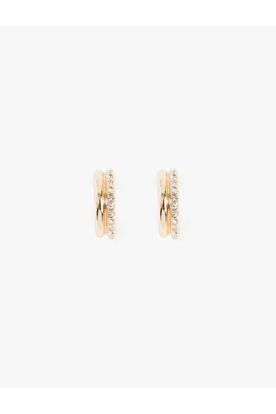 Koton Stone hoop earrings