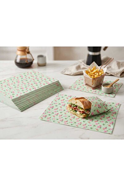 LOVYCO 50 Pieces of Floral Patterned Service and Presentation Paper 35X25 cm ...