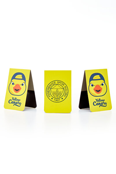 Fenerbahçe Set de 3 semne de carte magnetice Yellow Canary - Original Licențiat
