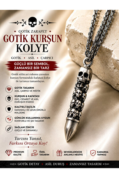 FG KONNİCHİWA 🖤   Gothic Bullet Necklace Reflect the Style of the Power, Bri...