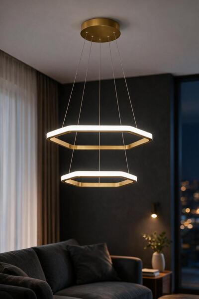 Rarossa Verna 2'li LED Sarkıt Avize Beyaz Işık