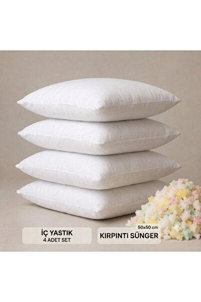 Bamboo 4 Pieces of Foam Sponge Inside the Cushion (50*50)