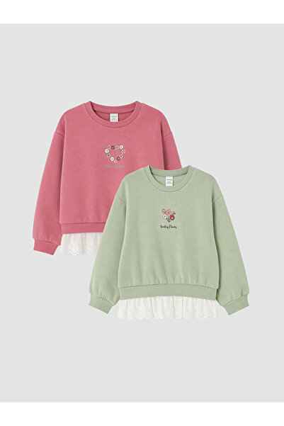 LC Waikiki I Printed Ruffle Girls' Sweatshirt 2-Pack from Freezen Store