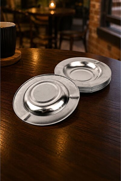 Falconetti 10 Pieces of Steel Round 12 cm Thin Tea Garden Mosque Coffee House...