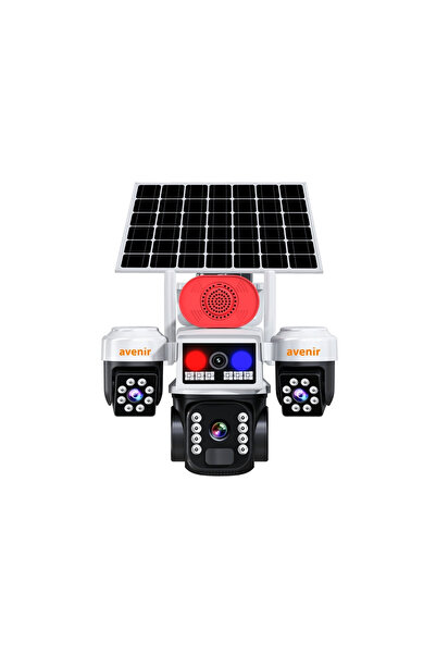 Avenir AV-S463W 6 MP 3 KAMERALI 4G SOLAR KAMERA put22