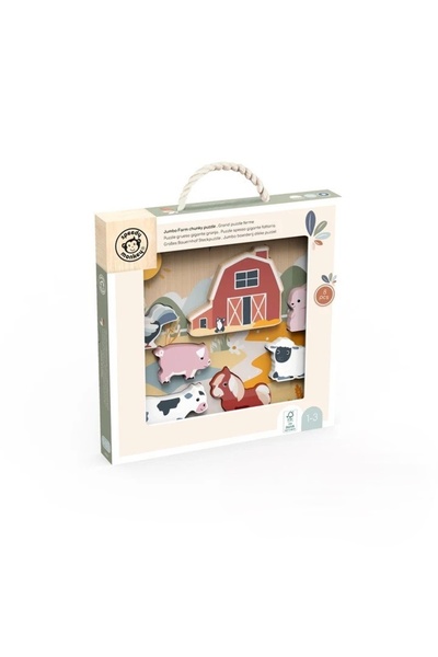 Speedy Monkey Wooden puzzle Farm