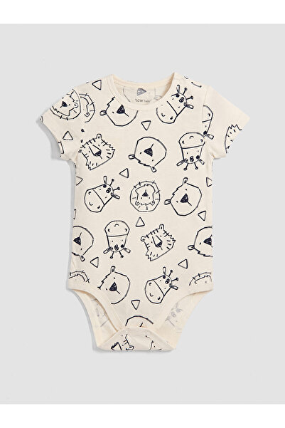 LC Waikiki Crew Neck Baby Boy Snapback Bodysuit