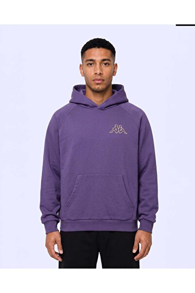Kappa Authentic Onial Tur Erkek Mor Viyole Oversize Hoodie