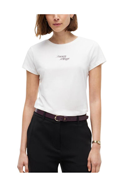 Tommy Hilfiger Γυναικείο T-shirt Λευκό WW0WW51608-YBL