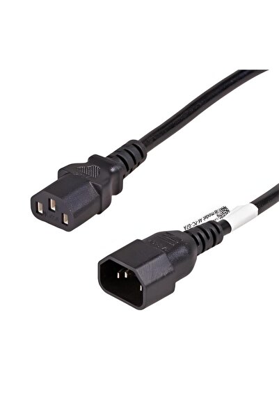 Akyga AK-PC-07A Power Extension Cable, IEC C13 to IEC C14, 230V, 50Hz, 3m, Black