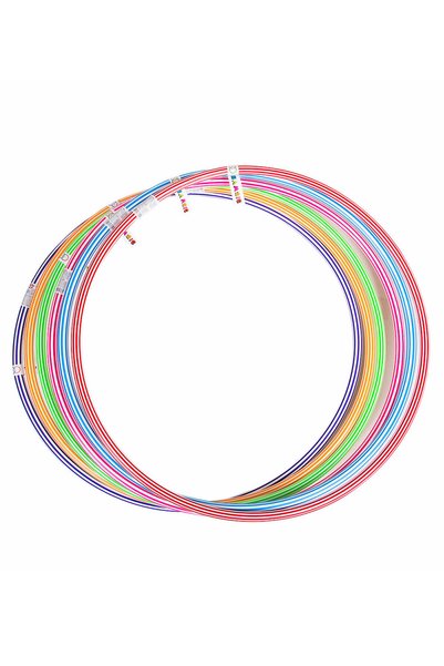 Bamsic Cerc hula hoop pentru copii Bamsic, dungi înguste, 53 cm