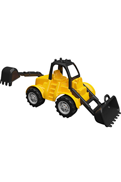 uçar toys Buldoexcavator galben mare cu cupă, 40 cm
