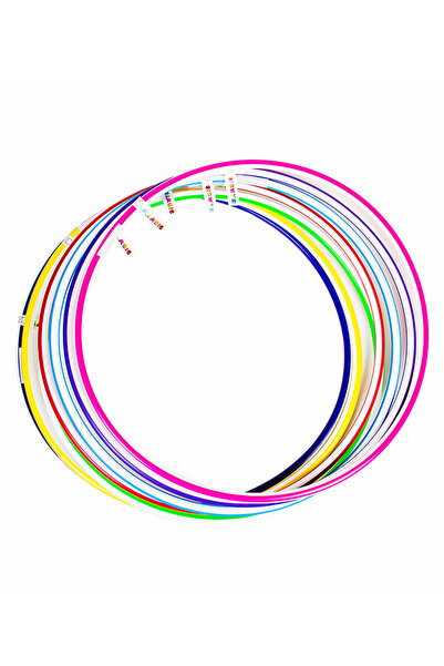 Bamsic Cerc hula hoop pentru copii Bamsic, dungi late, 68 cm