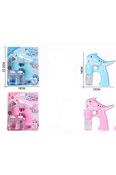 NO BRAND Pistol cu baloane de săpun model delfin - Albastru