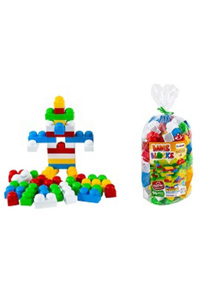 Bamsic Set de construcție Bams Blocks, 94 de piese, în cilindru