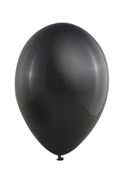 GLOBOS Baloane 50 buc. 10" - 25 cm, metalic negru