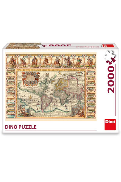 Dino Puzzle Harta istorică a lumii 2000 piese