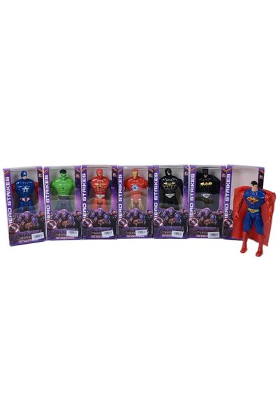 Batman Figurină supererou 21 cm, în cutie, 7 modele Spiderman negru