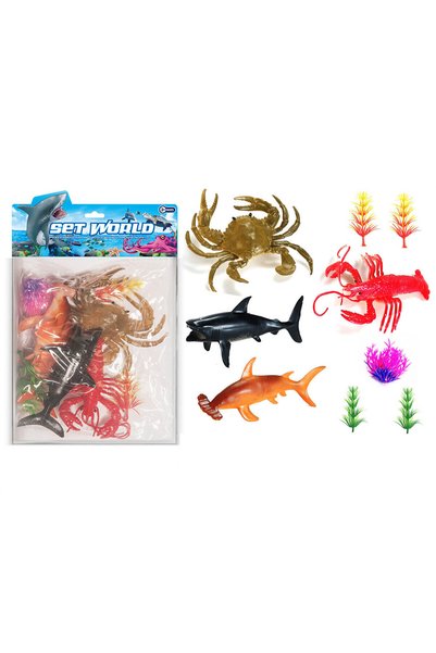NO BRAND Set figurine animale marine mici, 4 bucăți