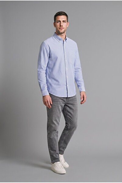 DeFacto Regular Fit Cotton Long Sleeve Shirt I8471Ax26Sm