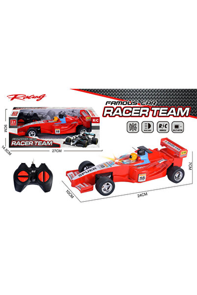 NO BRAND Mașină Formula 1 cu telecomandă, 4 direcții, 3 culori - Roșu