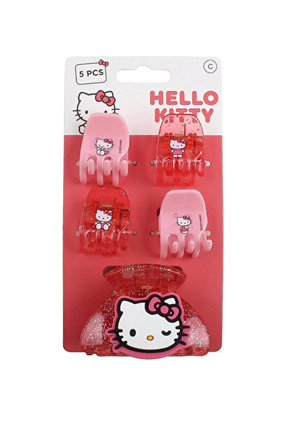 Hello Kitty Set 5 clame de păr Hello Kitty, pe carton