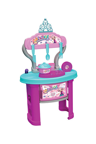 uçar toys Bucătărie mare de jucărie Prințese, 19 piese