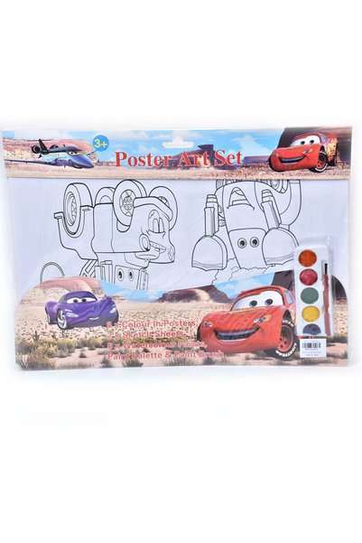 CARS Set de pictură cu acuarele pentru copii Disney