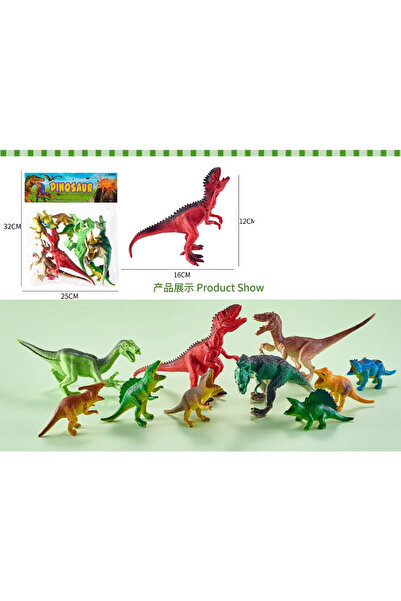 NO BRAND Set 10 figurine dinozauri, în pungă
