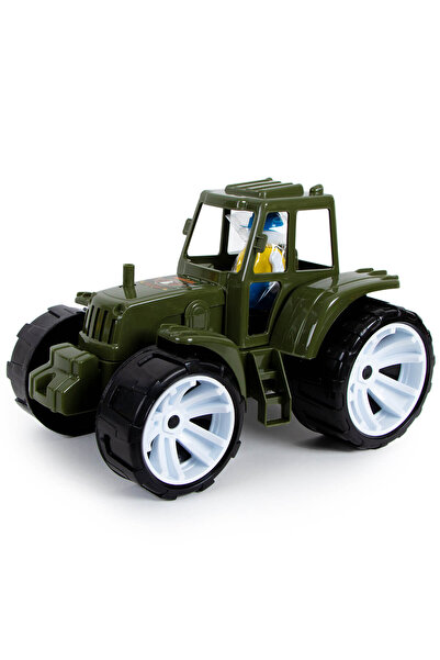 Bamsic Tractor militar de jucărie cu figurină