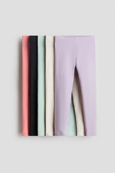 H&M 5-pack jersey leggings