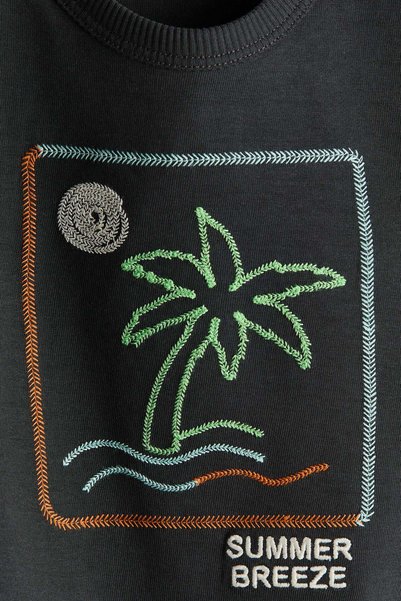 H&M Motif-detail T-shirt
